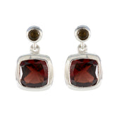 Garnet-American-María-multiple-Stud-Red-92.5-Silver-Earring