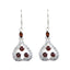 Garnet-Moroccan-Ying-multiple-Dangle-Red-925-Sterling-Silver-Earring