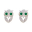Green-CZ-Mexican-Hannah-multiple-Stud-Green-92.5-Silver-Earring
