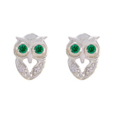 Green-CZ-Mexican-Hannah-multiple-Stud-Green-92.5-Silver-Earring
