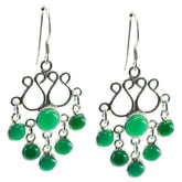 Green-Onyx-American-Claire-multiple-Dangle-Green-92.5-Silver-Earring