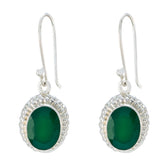 Green-Onyx-Korean-Kennedy-multiple-Dangle-Green-Sterling-Silver-Earring