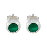 Green-Onyx-Middle-Eastern-Eleanor-Solitaire-Stud-Green-Sterling-Silver-Earring