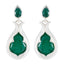 Green-Onyx-Korean-Emily-Toi-et-Moi-Stud-Green-Sterling-Silver-Earring