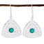 Indian-Emerald-French-Pilar-Solitaire-Dangle-Green-Silver-Earring