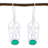 Indian-Emerald-Turkish-Savannah-Solitaire-Dangle-Green-92.5-Silver-Earring
