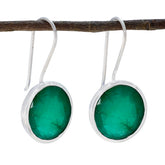 Indian-Emerald-Egyptian-Sofía-Solitaire-Dangle-Green-Sterling-Silver-Earring