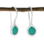 Indian-Emerald-Egyptian-Inès-Solitaire-Dangle-Green-Silver-Earring