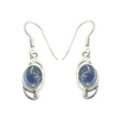Iolith-Australian-Aisha-Solitaire-Dangle-Blue-925-Silber-Ohrring