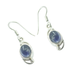 Iolith-Australian-Aisha-Solitaire-Dangle-Blue-925-Silber-Ohrring