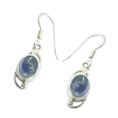 Iolith-Australian-Aisha-Solitaire-Dangle-Blue-925-Silber-Ohrring