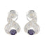 Iolite-Middle-Eastern-Patricia-multiple-Stud-Blue-Sterling-Silver-Earring