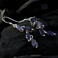 Iolite-German-Anna-multiple-Dangle-Blue-925-Sterling-Silver-Earring