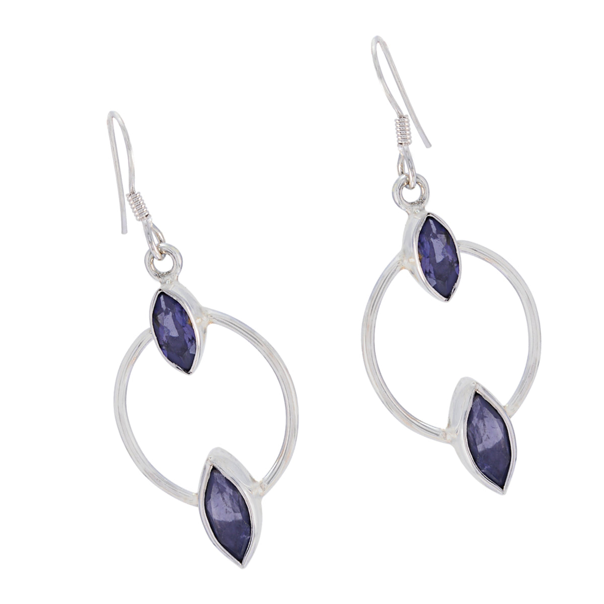 Iolite-African-Aria-multiple-Dangle-Blue-92.5-Silver-Earring