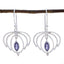 Iolite-German-Hanna-Solitaire-Dangle-Blue-925-Sterling-Silver-Earring