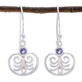 Iolite-Egyptian-Autumn-Solitaire-Dangle-Blue-92.5-Silver-Earring