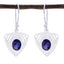 Iolite-American-Ava-Solitaire-Dangle-Blue-925-Sterling-Silver-Earring