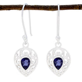 Iolite-Japanese-Bianca-Solitaire-Dangle-Blue-92.5-Silver-Earring