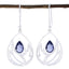 Iolite-Mexican-Chloe-Solitaire-Dangle-Blue-925-Silver-Earring