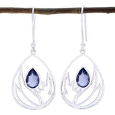 Iolite-Mexican-Chloe-Solitaire-Dangle-Blue-925-Silver-Earring