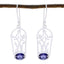 Iolite-Italian-Scarlett-Solitaire-Dangle-Blue-925-Sterling-Silver-Earring