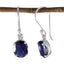 Iolite-Latin-American-Eleanor-Solitaire-Dangle-Blue-925-Silver-Earring