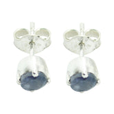 Iolite-German-Eliza-Solitaire-Stud-Blue-92.5-Silver-Earring