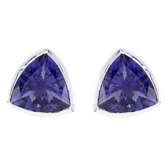 Iolite-Russian-Ellie-Solitaire-Stud-Blue-Silver-Earring