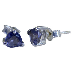 Iolite-Moroccan-Emilia-Solitaire-Stud-Blue-92.5-Silver-Earring