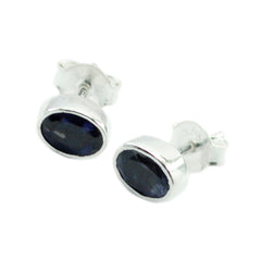 Iolite-American-Emma-Solitaire-Stud-Blue-Silver-Earring