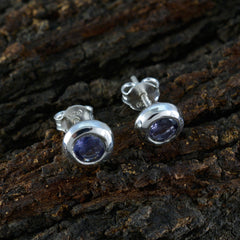 Iolite-Mexican-Elena-Solitaire-Stud-Blue-925-Silver-Earring