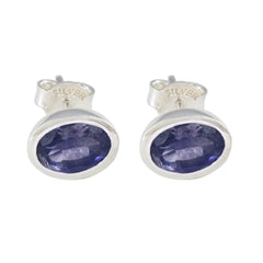 Iolite-Mexican-Ji-eun-Solitaire-Stud-Blue-925-Sterling-Silver-Earring