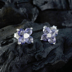 Iolite-Korean-Joaquina-multiple-Stud-Blue-Sterling-Silver-Earring