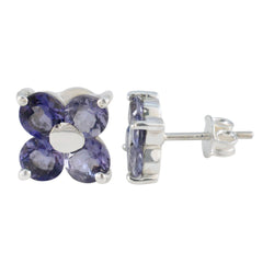 Iolite-Korean-Joaquina-multiple-Stud-Blue-Sterling-Silver-Earring