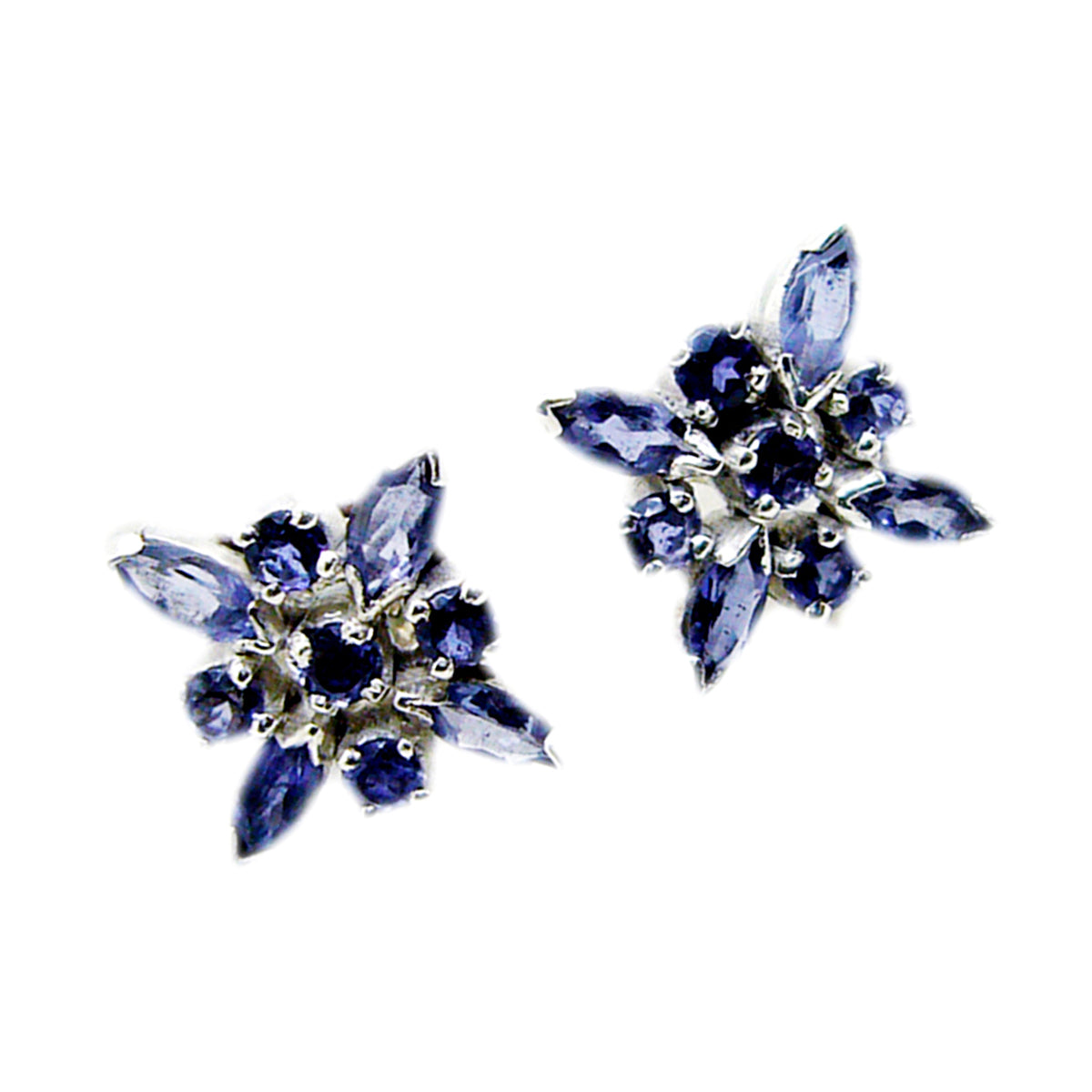 Iolite-Italian-Genesis-multiple-Stud-Blue-Sterling-Silver-Earring