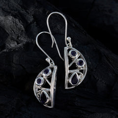 Iolite-Australian-Chen-Trilogy-Dangle-Blue-Silver-Earring