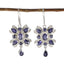 Iolite-American-Micaela-multiple-Dangle-Blue-Silver-Earring