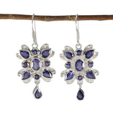 Iolite-American-Micaela-multiple-Dangle-Blue-Silver-Earring