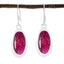 Indian-Ruby-Mexican-Grace-Solitaire-Dangle-Red-92.5-Silver-Earring