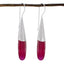 Indian-Ruby-Korean-Mei-Solitaire-Dangle-Red-925-Sterling-Silver-Earring