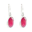 Indian-Ruby-German-Hazel-Solitaire-Dangle-Red-925-Sterling-Silver-Earring