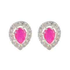Indian-Ruby-Spanish-Nayara-multiple-Stud-Red-92.5-Silver-Earring