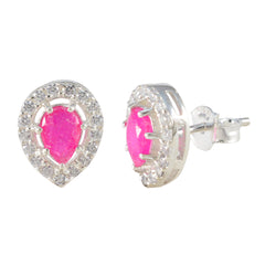 Indian-Ruby-Spanish-Nayara-multiple-Stud-Red-92.5-Silver-Earring