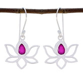 Indian-Ruby-American-Isabella-Solitaire-Dangle-Red-Silver-Earring