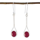 Indian-Ruby-Middle-Eastern-Julia-Solitaire-Dangle-Red-925-Sterling-Silver-Earring
