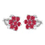 Indian-Ruby-American-Lucy-multiple-Stud-Red-Silver-Earring