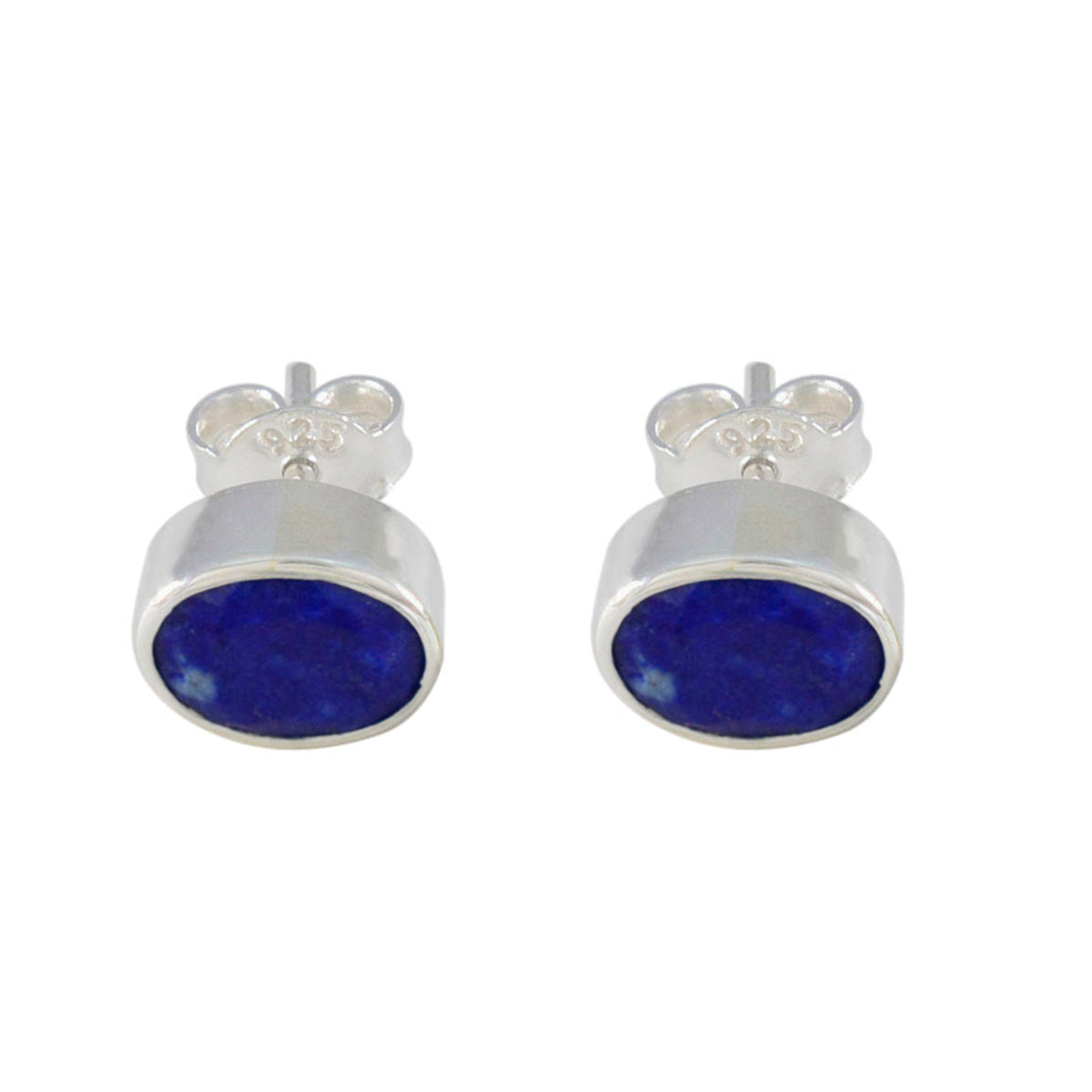 Indian-Blue-Sapphire-American-Ying-Solitaire-Stud-Blue-925-Silver-Earring