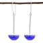Multi-Japanese-Marie-Solitaire-Dangle-multicolor-925-Sterling-Silver-Earring