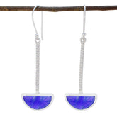 Multi-Japanese-Marie-Solitaire-Dangle-multicolor-925-Sterling-Silver-Earring