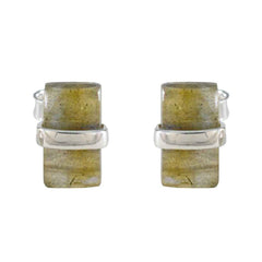 Labradorite-Russian-Ling-Solitaire-Stud-Gray-Sterling-Silver-Earring